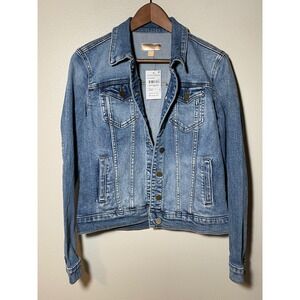 KUT from the Kloth Jacqueline Denim Jacket Medium Wash Blue XS NWT KJ1014MA1